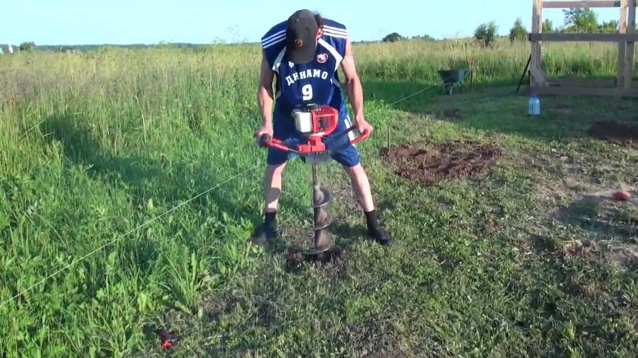 Что такое бензобур (мотобур) и как с ним работать? Бензобур в аренду